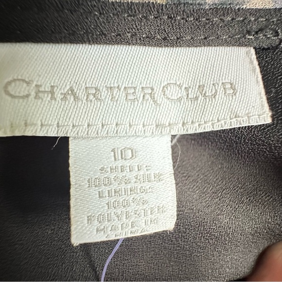 Vtg NWT Charter Club Y2K Silk Floral  Wrap Skirt Womens Sz 10 Office Corpcore - Picture 11 of 14